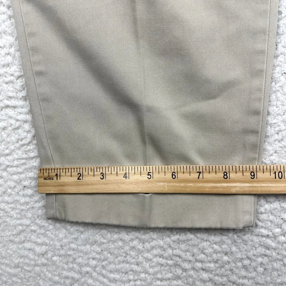 Polo Ralph Lauren Hammond Chino‎ Pants Men's 38X27 Beige Pleated Straight Cuffed